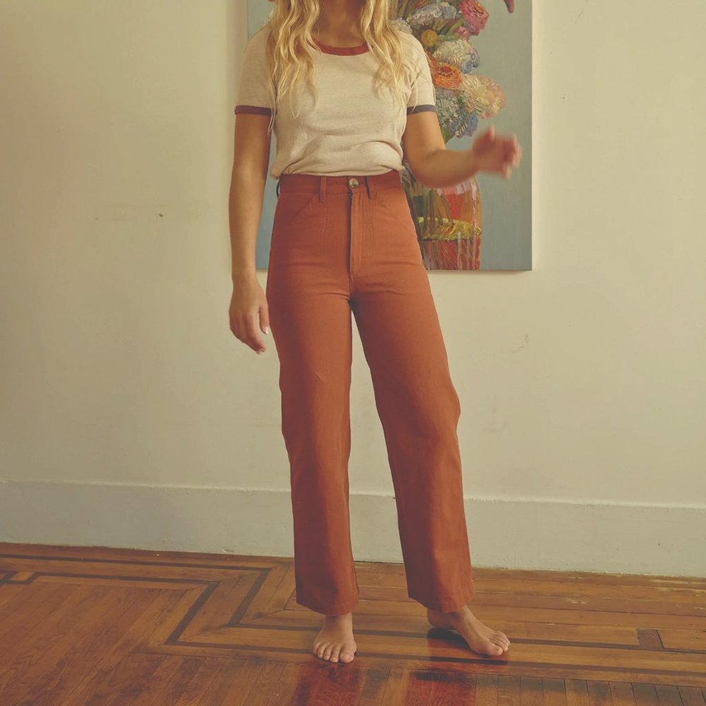 Mollusk Painter Pants in Cognac